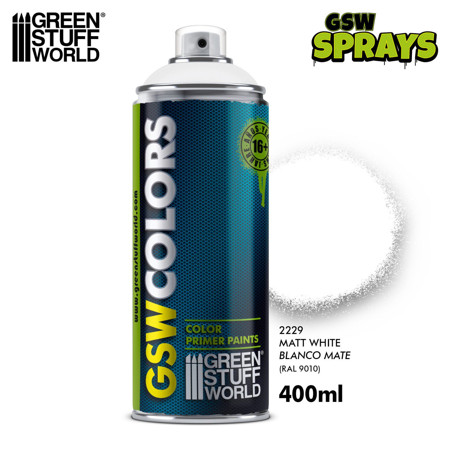 Bomboletta Spray - BIANCO Opaco GREEN STUFF WORLD GSW2229