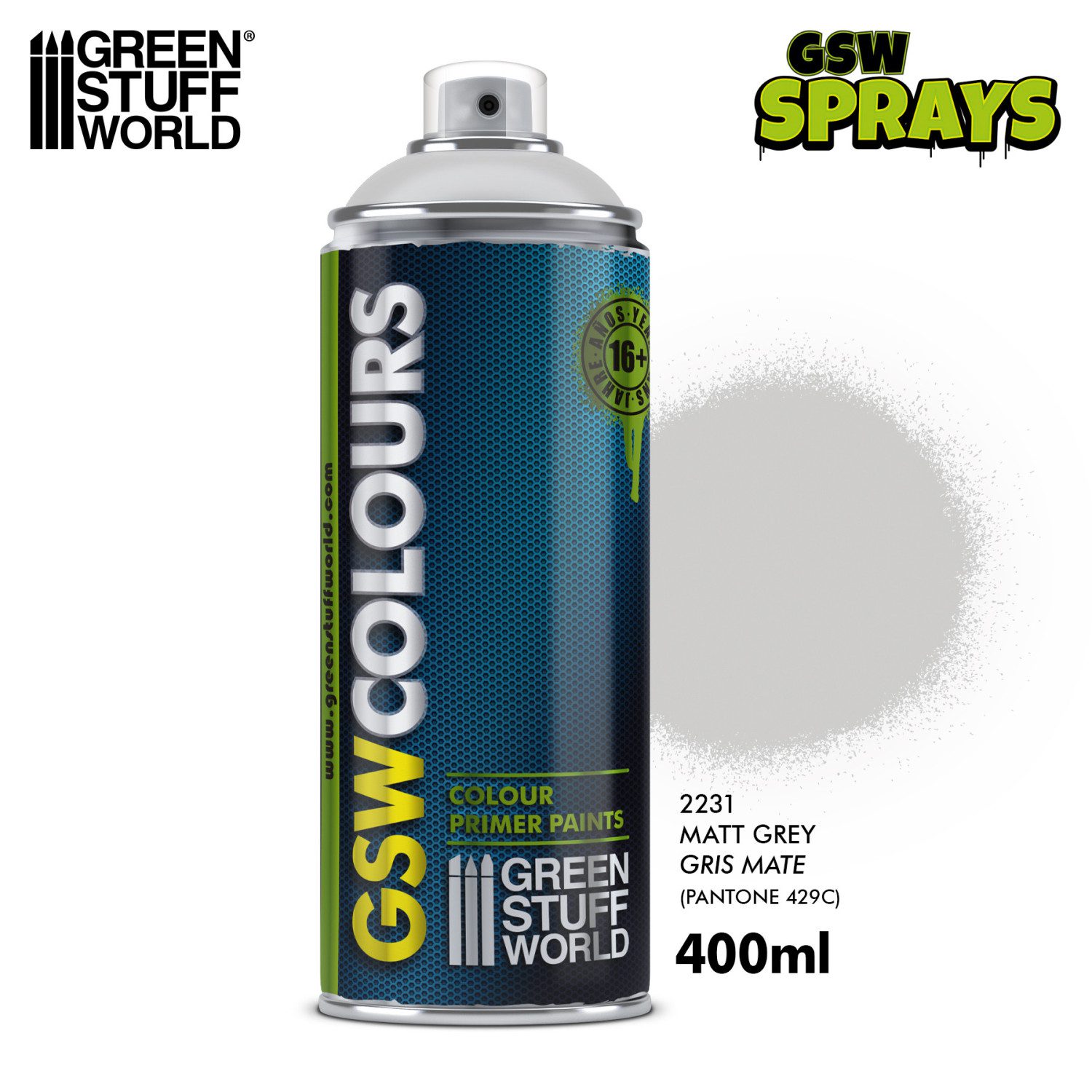 Bomboletta Spray - GRIGIO Opaco GREEN STUFF WORLD GSW2231