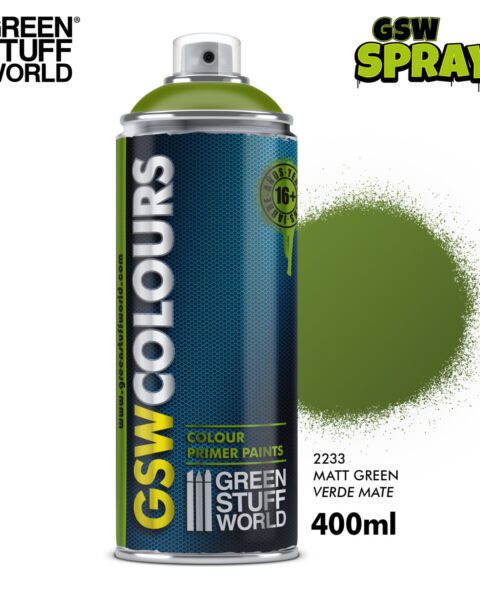 Bomboletta Spray - VERDE Opaco GREEN STUFF WORLD GSW2233
