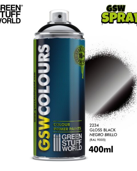 Bomboletta Spray - NERO LUCIDO GREEN STUFF WORLD GSW2234