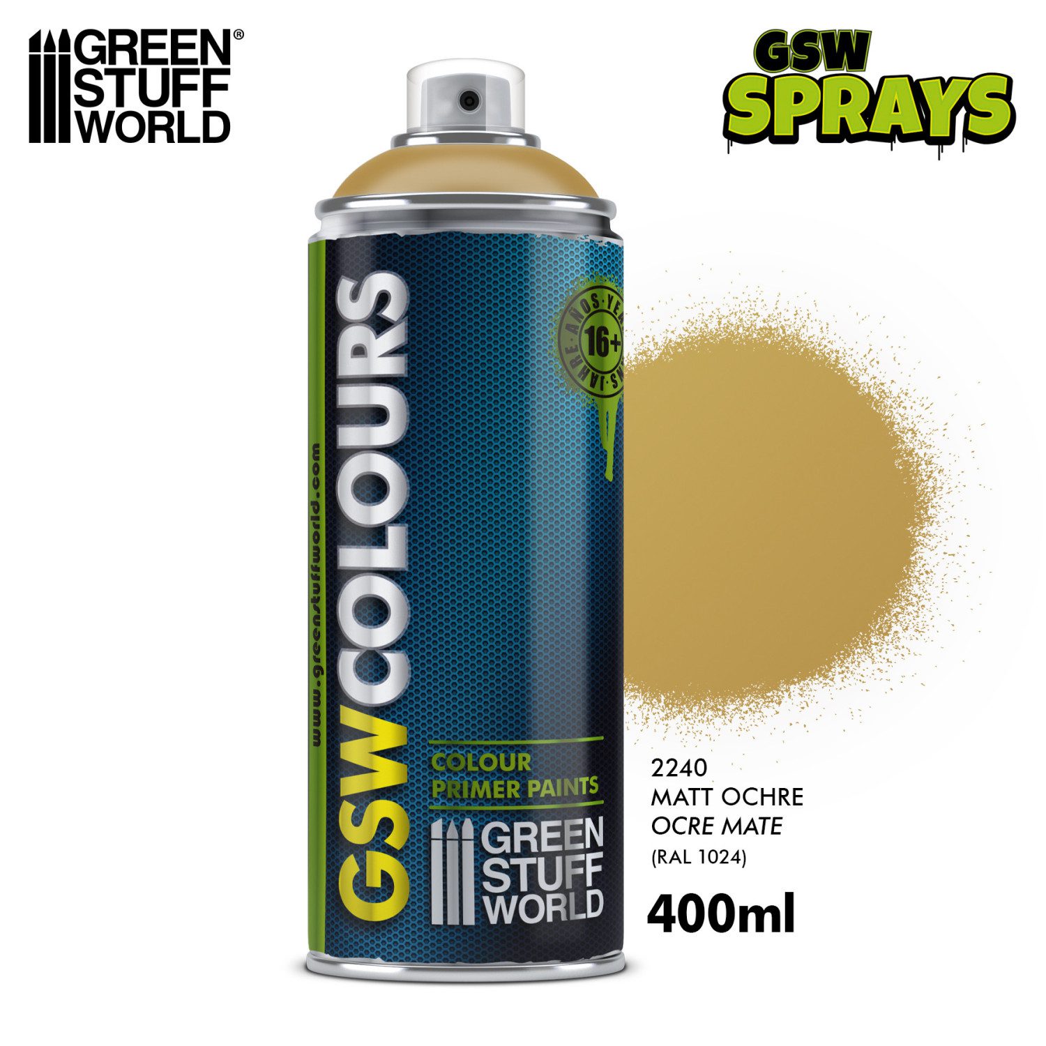 Bomboletta Spray - OCHRE Mate GREEN STUFF WORLD GSW2240