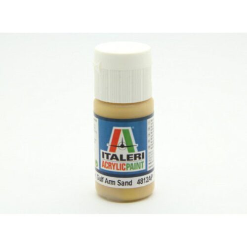 colore vernice acrilica Italeri per modellismo statico 4812ap FLAT US ARMY/MAR GULF ARM SAND – F.S. 30450