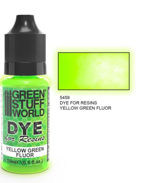 Colorante per Resine GIALLO-VERDE FLUOR GREEN STUFF WORLD GSW5459