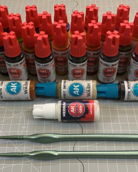 Offerta 24 Colori Quick Gen, 3 Wash, 2 Pennelli, Diluente AK Interactive