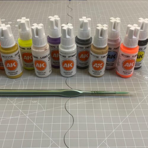 Offerta 12 Colori Acrilici 3rd Gen + Pennello, AK Interactive