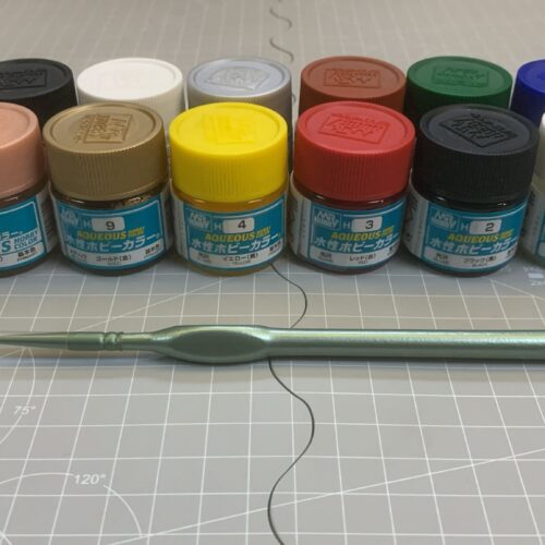 Offerta 12 Acrilici Aqueous Hobby Color Serie H, 1 Pennello, Gunze Sangyo