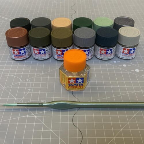 Offerta 12 Colori Acrilici X-XF, Cement 20ml, Pennello, Tamiya