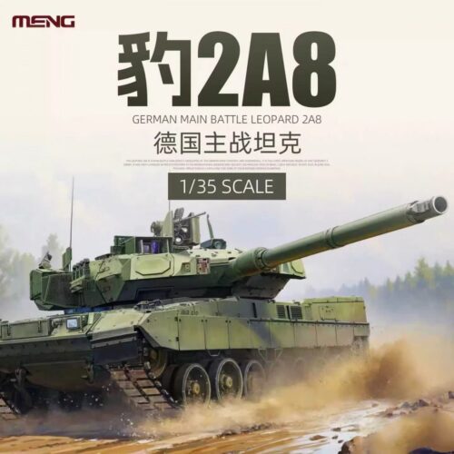 Leopard 2A8 MBT, TS-057, scala 1:35, Meng Model