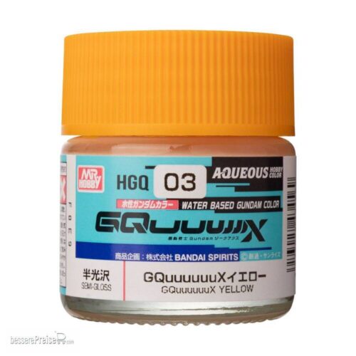 Mr. Hobby Gunze | HGQ-03 Giallo | Aqueous Gundam Color | 10ml