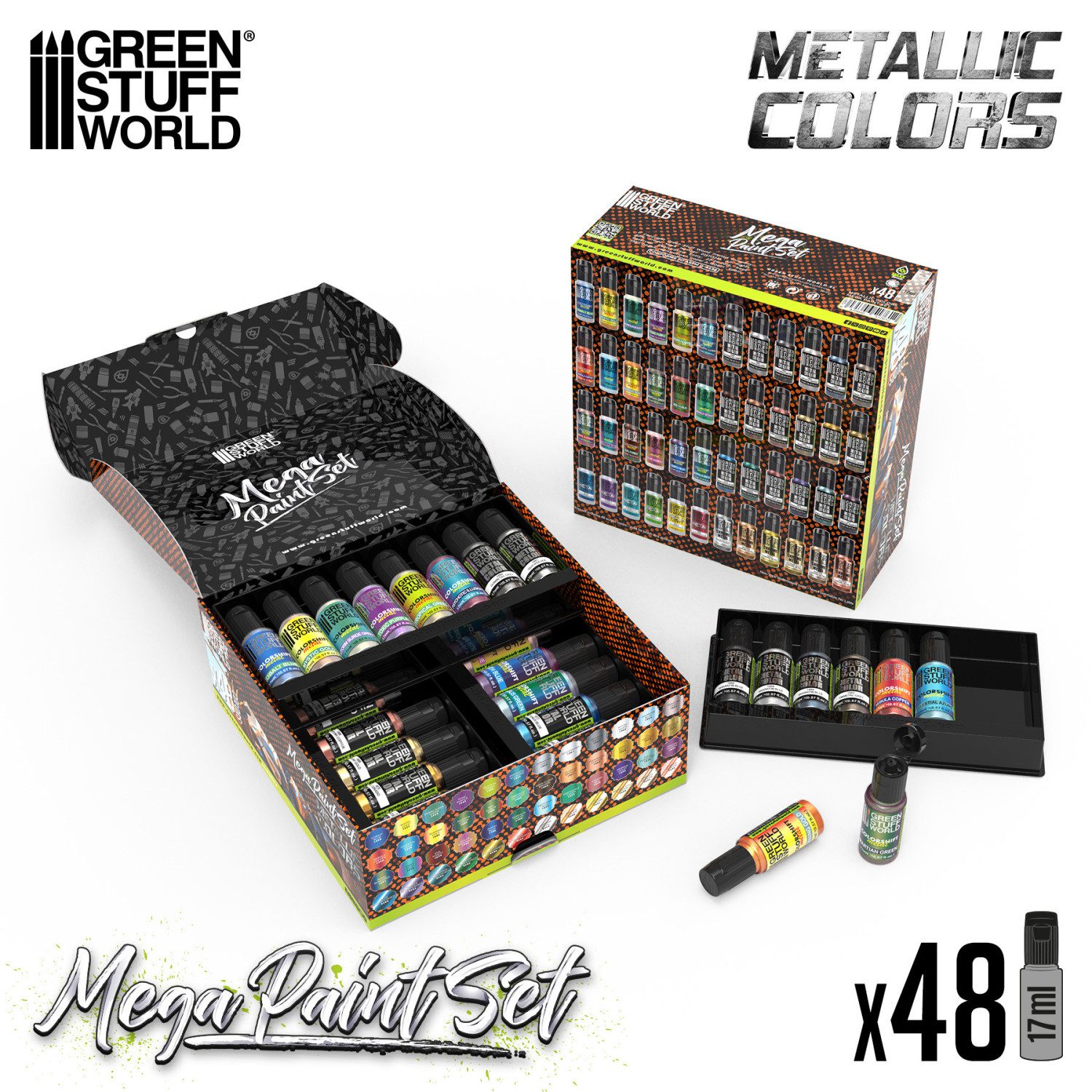 Mega Paint Set Metallics GSW, 48 Colori, GSW12261 - immagine 3