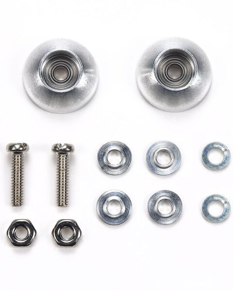Roller Tamiya 95709 HG 11mm Bowl Type, Mini 4WD, Alluminio