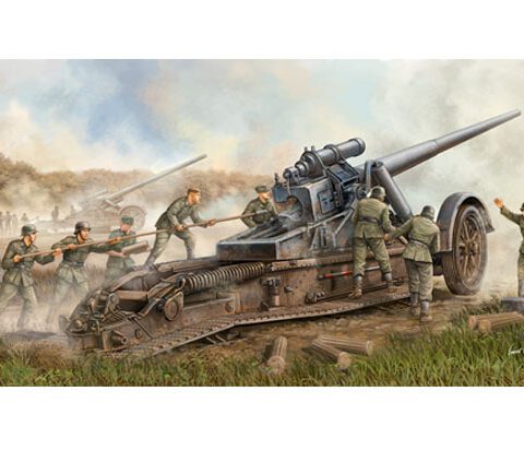German IIWW 17cm Kanone 18 Heavy Gun scala 1:35 TRUMPETER TR02313