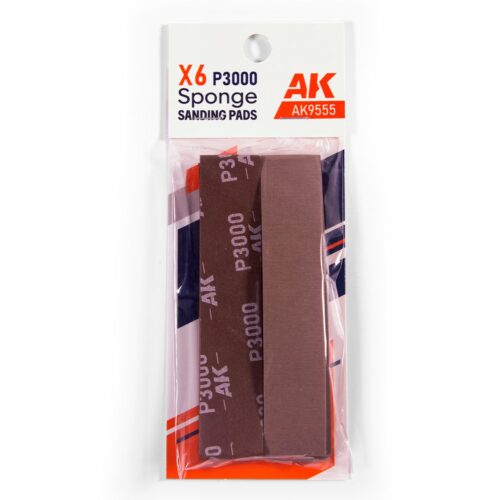 AK9555 AK Interactive Spugne Abrasive P3000 (6 pz) x Lucidatura