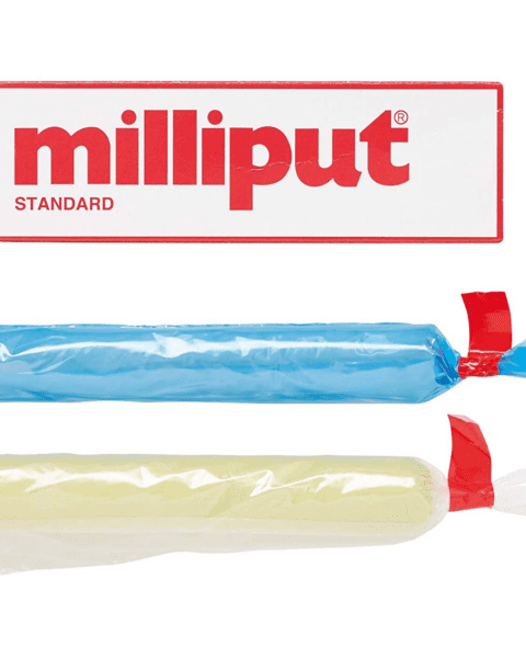 Stucco epossidico bicomponente - Milliput Standard (Giallo - grigio) - 113 gr TAMIYA MPT01