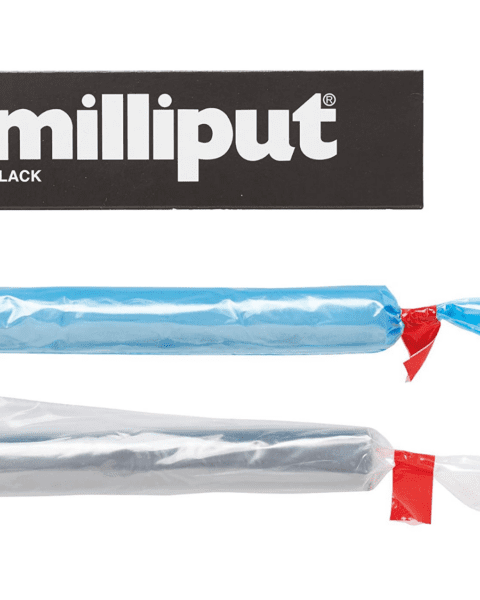 Stucco epossidico bicomponente - Milliput Black (Nero) - 113 gr TAMIYA MPT04