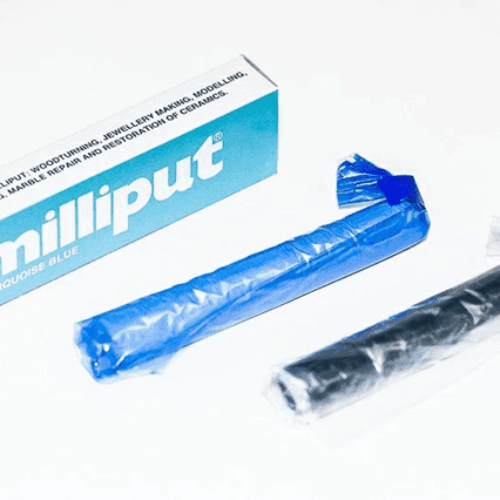 Stucco epossidico bicomponente – Milliput Turquoise Blue – 113 gr TAMIYA MPT06