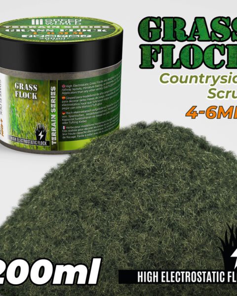 Prato Elettrostatico 4-6mm - COUNTRYSIDE SCRUB - 200ml GREEN STUFF WORLD GSW11158