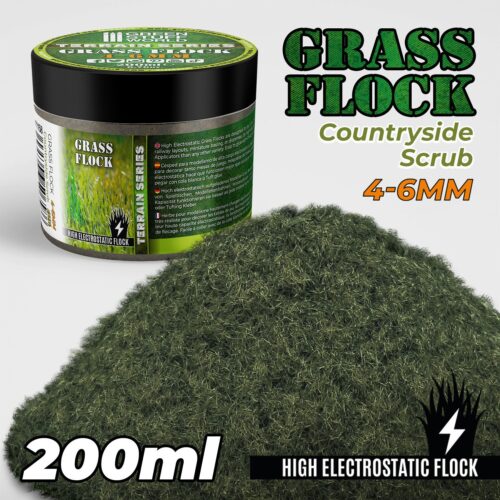 Prato Elettrostatico 4-6mm – COUNTRYSIDE SCRUB – 200ml GREEN STUFF WORLD GSW11158
