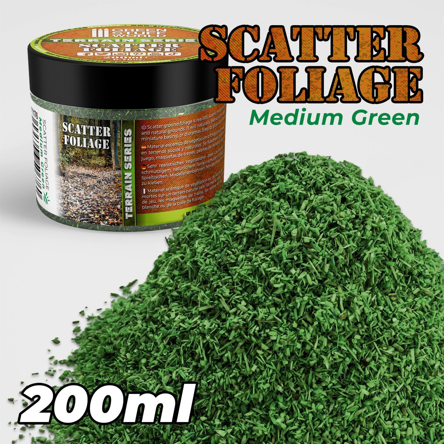 Fogliame - VERDE MEDIO 200 ml GREEN STUFF WORLD GSW11176