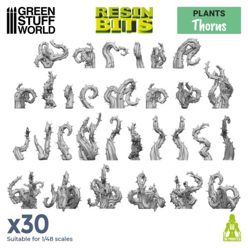 Piante con spine scala 1:48-1:35 GREEN STUFF WORLD GSW11625