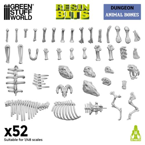 Ossa di animali scala 1:48 GREEN STUFF WORLD GSW12242