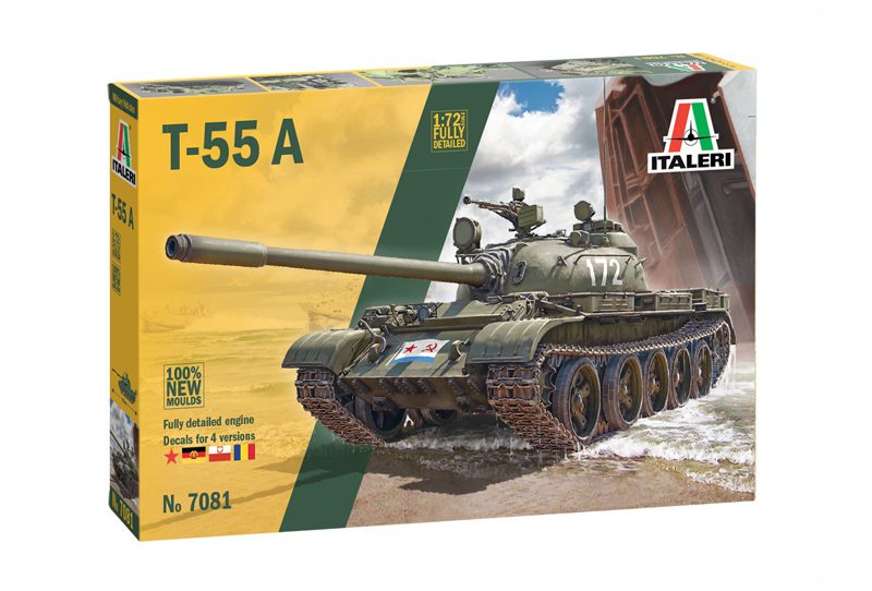 Italeri | T-55A Carro Armato Sovietico | scala 1/72 | 7081