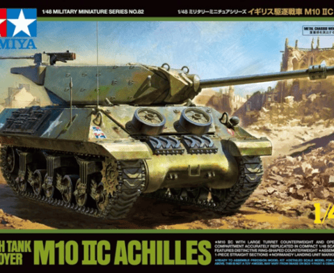 British Tank Destroyer M10 Iic Achilles scala 1:48 TAMIYA 32582