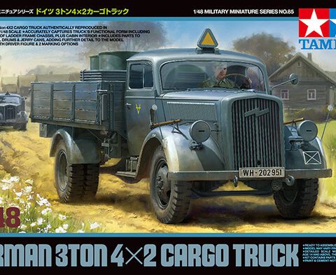 German 3t 4x2 Cargo Truck scala 1:48 TAMIYA 32585