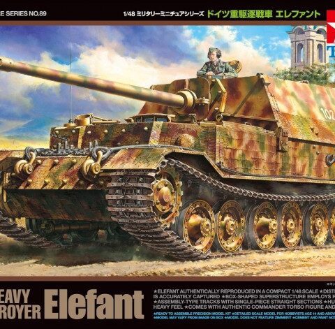 German Heavy Tank Destroyer Elefant scala 1:48 TAMIYA 32589