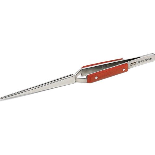 HG REVERSE ACTION STRAIGHT TWEEZERS– TAMIYA 74103