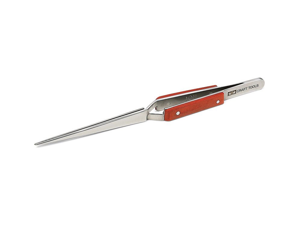 HG REVERSE ACTION STRAIGHT TWEEZERS– TAMIYA 74103