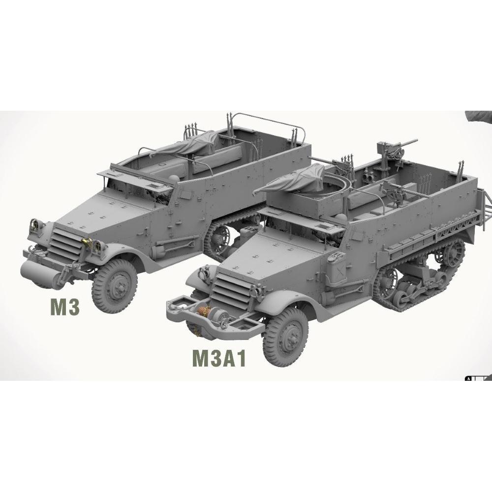 M3 / M3A1 U.S. WWII Halftrack Double Combo, AHHQ-35001, 1:35, Andy's HHQ - immagine 8