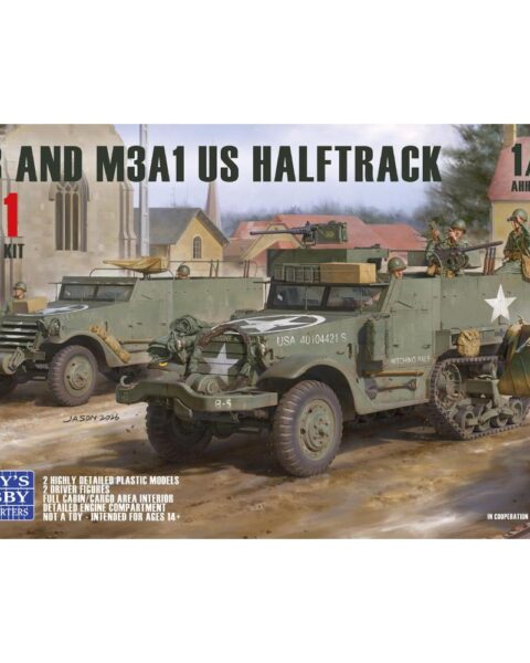 M3 / M3A1 U.S. WWII Halftrack Double Combo, AHHQ-35001, 1:35, Andy's HHQ