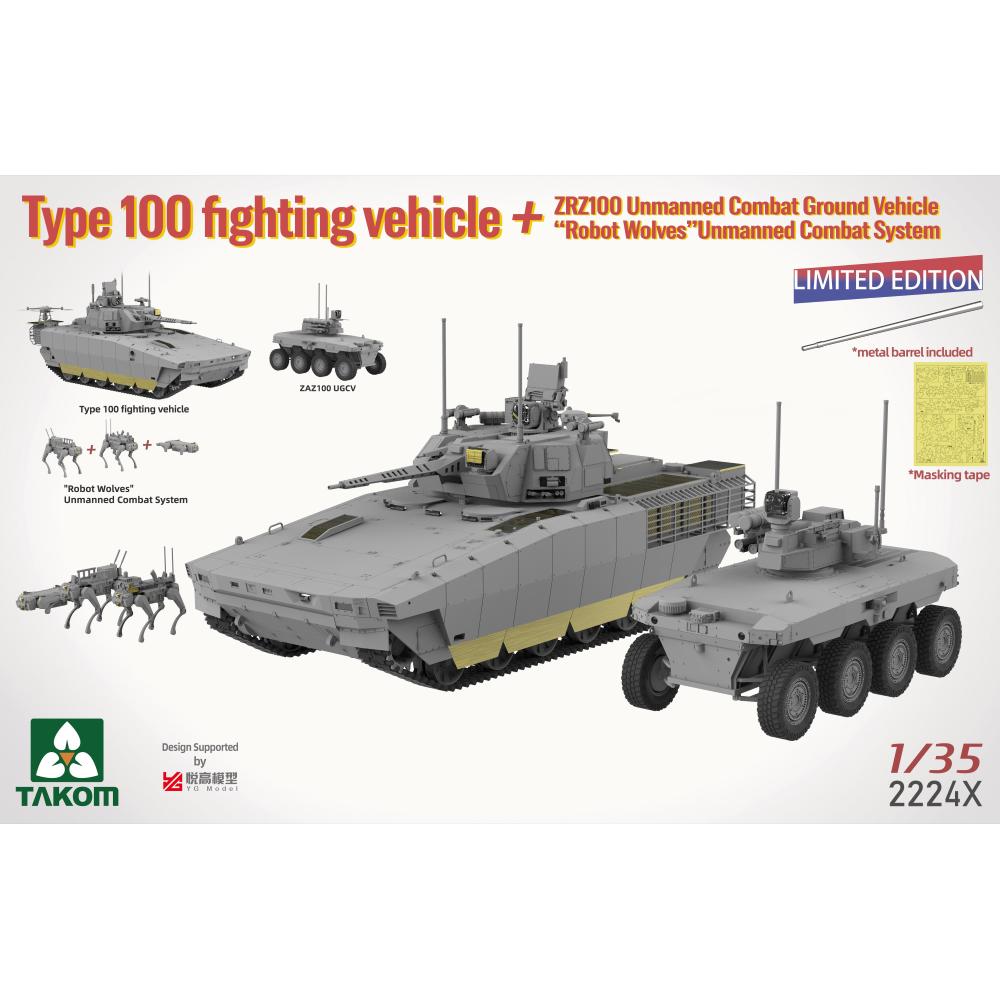Type 100 FV & ZRZ100 UGCV & Robot Wolves, TAK02224X, 1:35, Takom - immagine 15