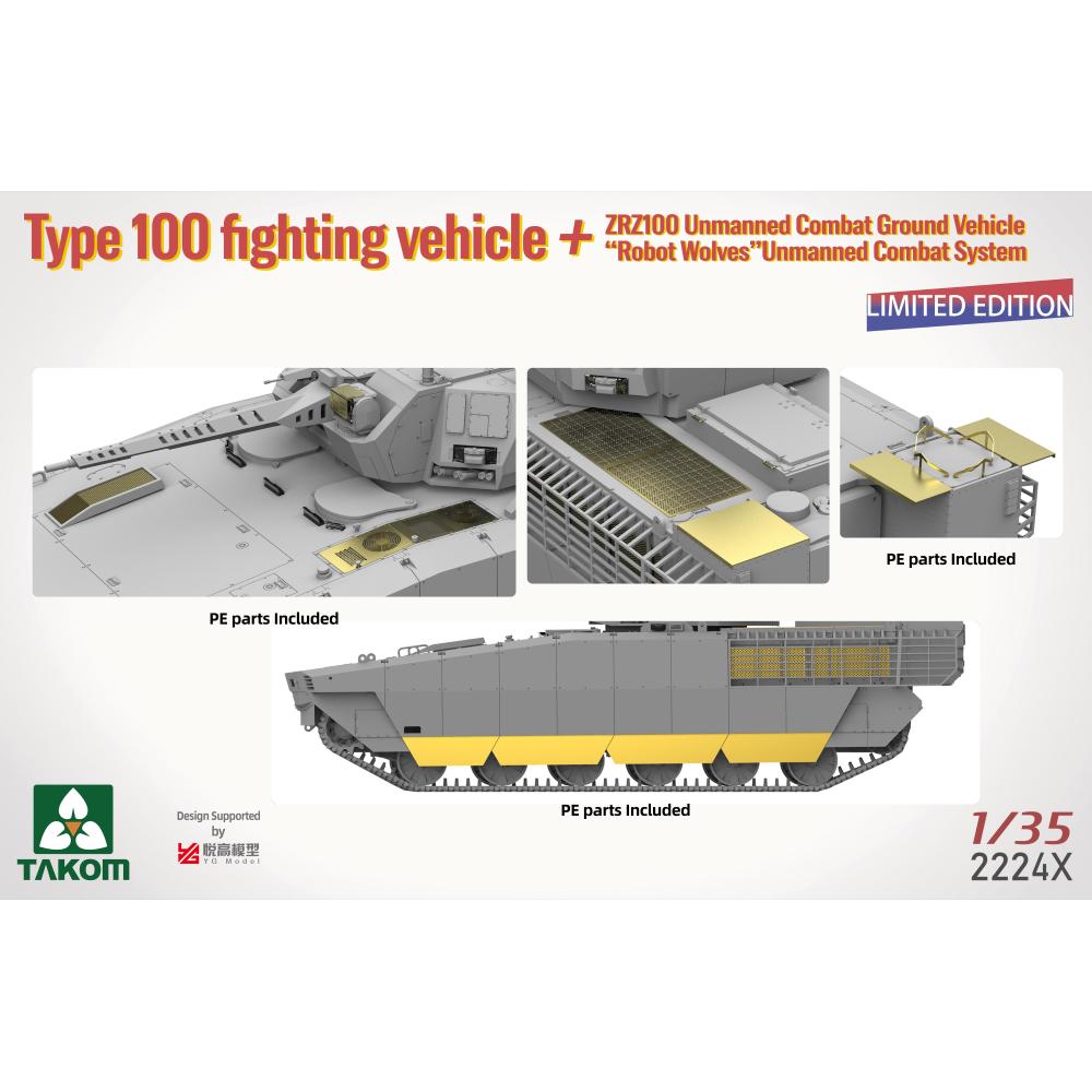 Type 100 FV & ZRZ100 UGCV & Robot Wolves, TAK02224X, 1:35, Takom - immagine 14