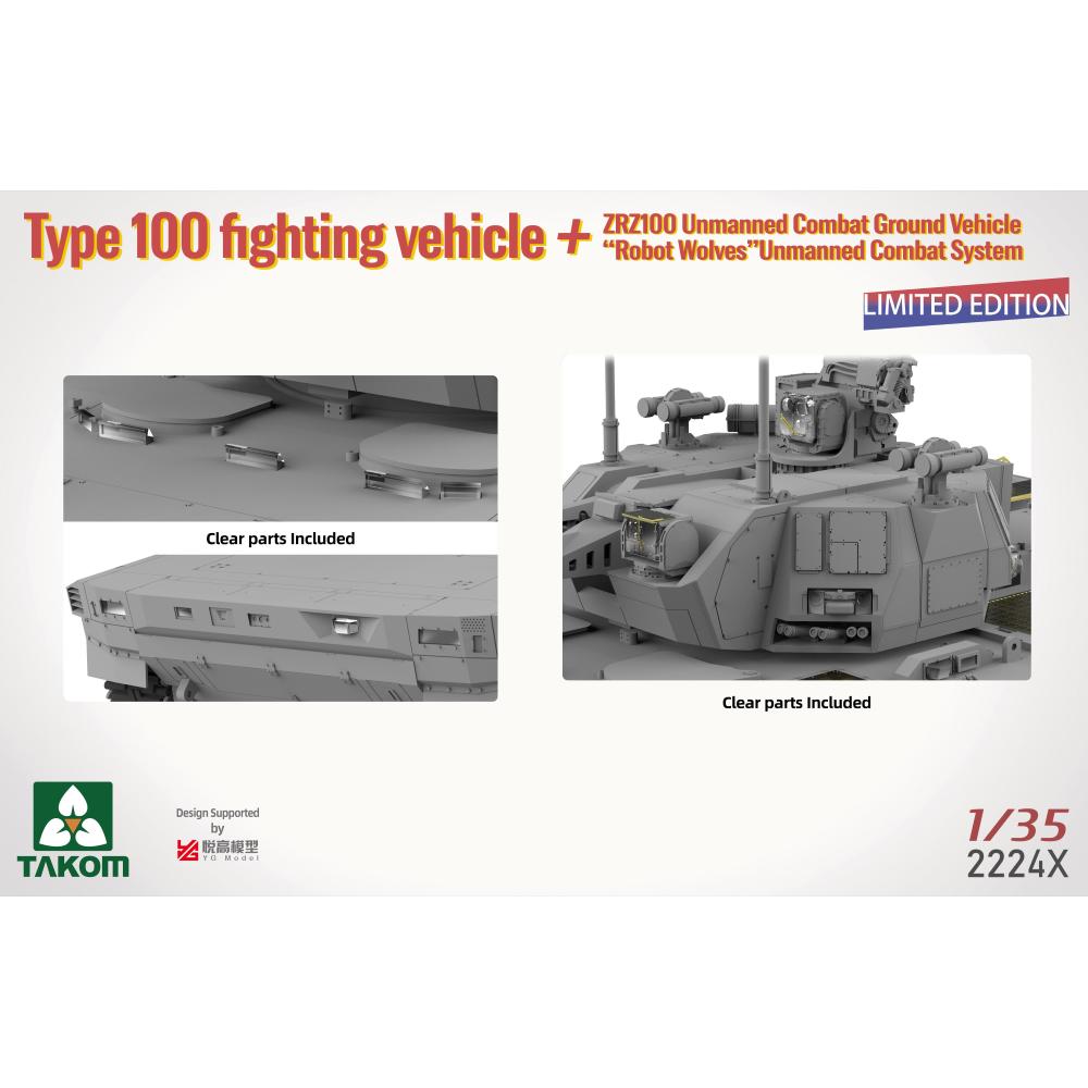 Type 100 FV & ZRZ100 UGCV & Robot Wolves, TAK02224X, 1:35, Takom - immagine 13