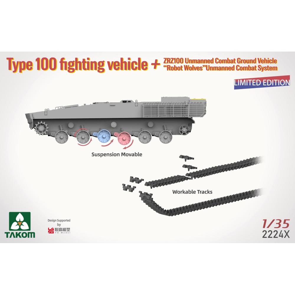 Type 100 FV & ZRZ100 UGCV & Robot Wolves, TAK02224X, 1:35, Takom - immagine 9