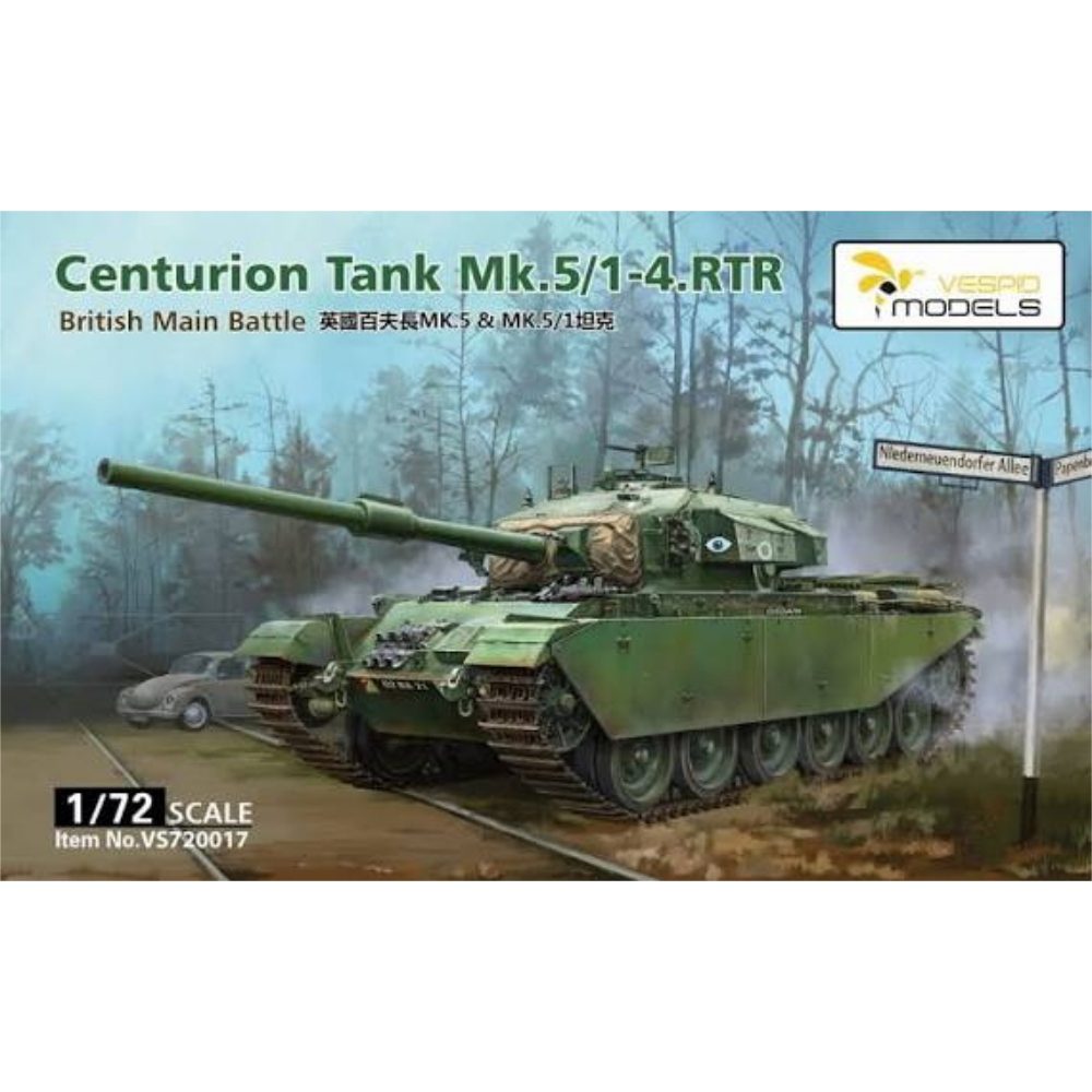 Centurion Tank Mk5/1 – 4. RTR, VS720017, 1:72, Vespid Models