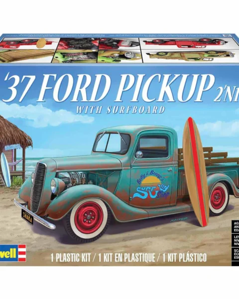 Revell | 1937 Ford Pickup 2N1 w/ Surfboard | scala 1/25 | 85-4411