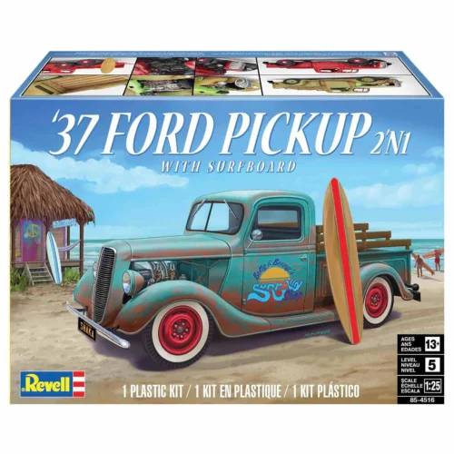 Revell | 1937 Ford Pickup 2N1 w/ Surfboard | scala 1/25 | 85-4411