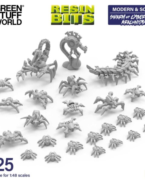 Sciame Aracnidi Cibernetici scala 1:48 GREEN STUFF WORLD GSW13635