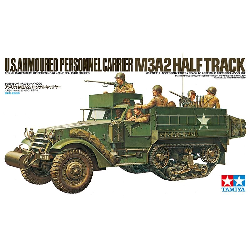 M3A2 Personnel Carrier Half-Track, 35070, 1:35, Tamiya